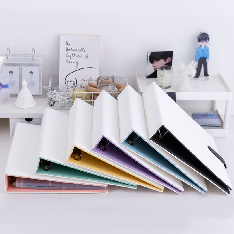 Binder A4 Lever - Binder Warna-Warni A4 Loose Leaf Photocard