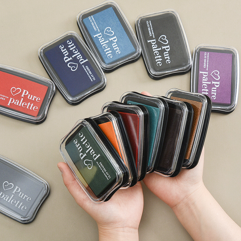 Rubber Date Stamp - Bantalan tinta Vintage 20 warna ukuran