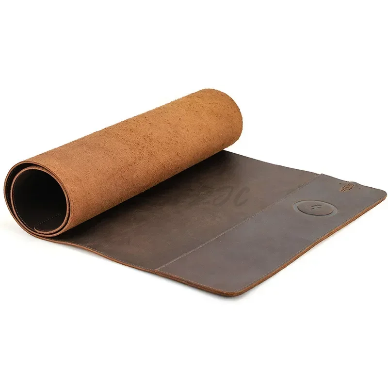Leather Desk Pad - Alas meja komputer kulit sapi antik,