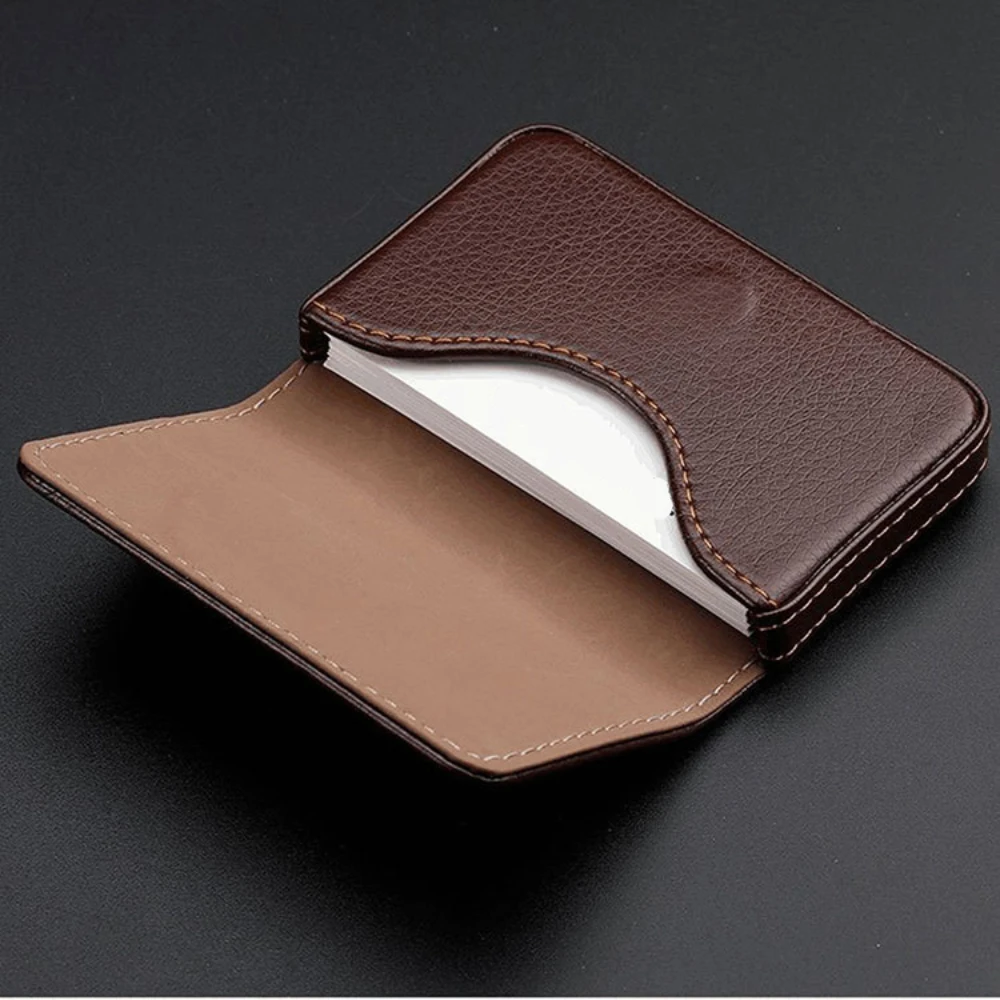 Index Card Holder - Dompet Kartu Kredit Kulit PU Jahitan