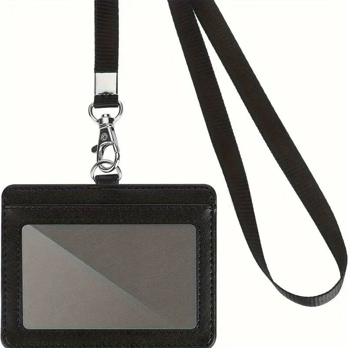 Index Card Holder - 1 buah tempat lencana ID horizontal