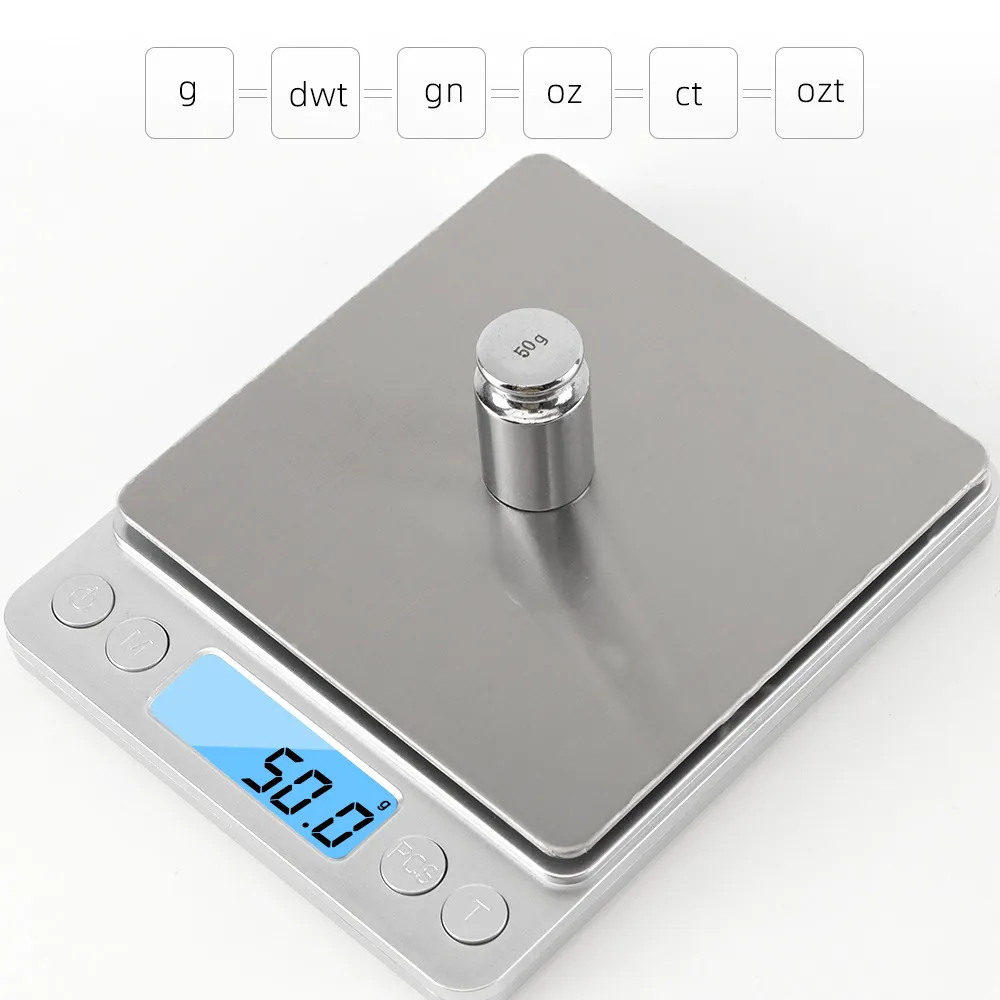 Tape Dispenser Weighted - Timbangan Digital perhiasan Mini LCD 3000g,