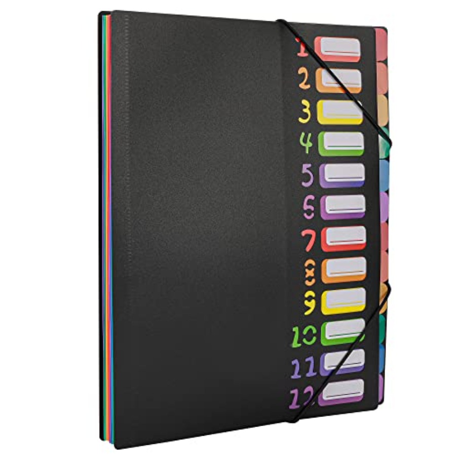 Tab Divider A4 - Edufun Rainbow Tab Expanding File Folder