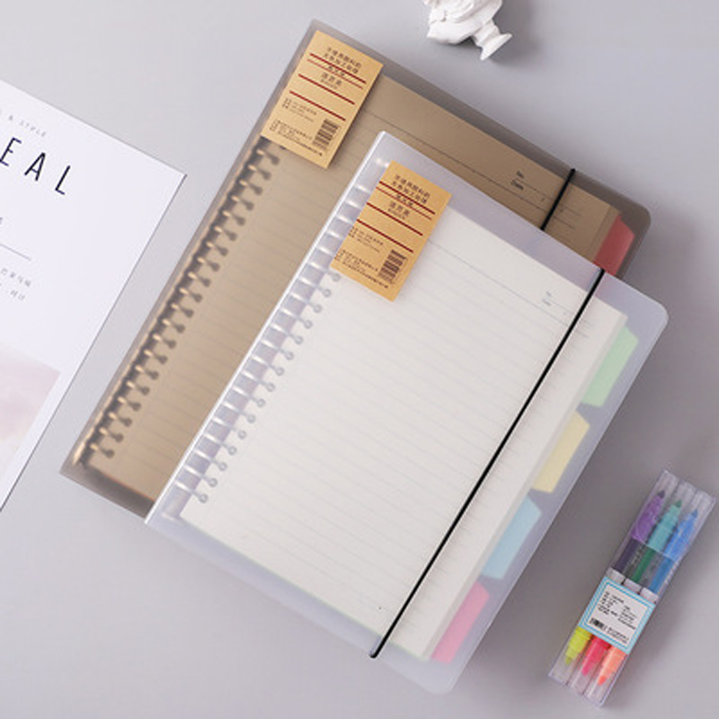 Binder A4 Lever - A4/B5/A5 daun longgar Binder isi ulang