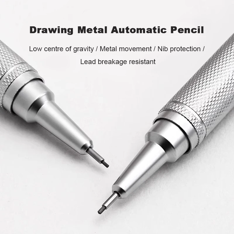 Mechanical Pencil 0.3 - Set Pensil Mekanis Logam Pusat Gravitasi