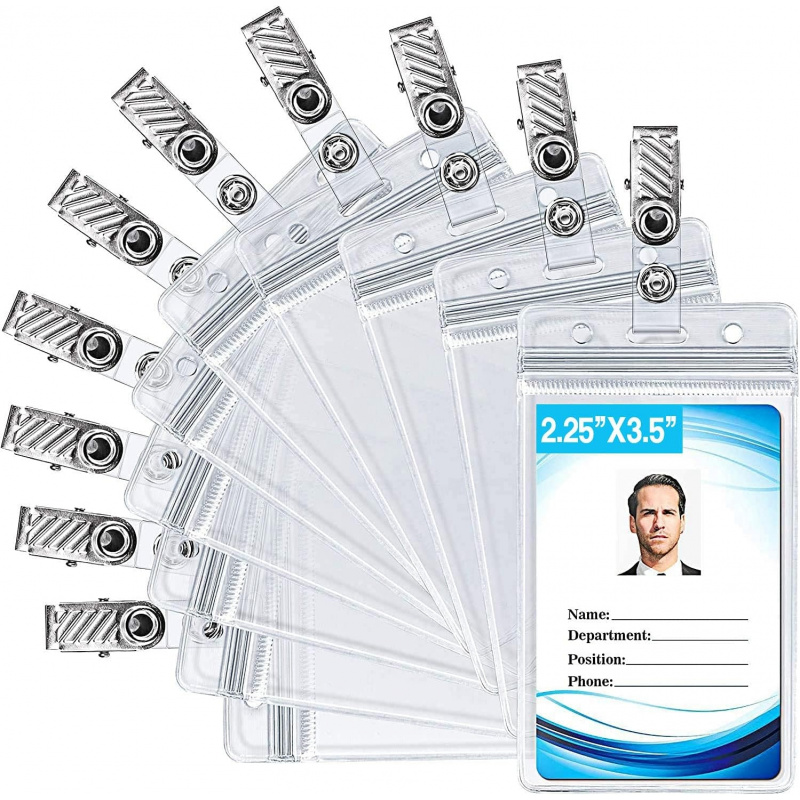Index Card Holder - Tempat kartu identitas dengan klip lencana