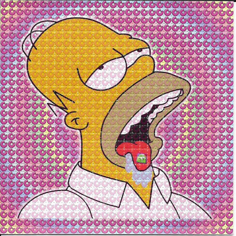 Ink Blotter Paper - Hoped Homer Psychedelic Acid Free Bloter