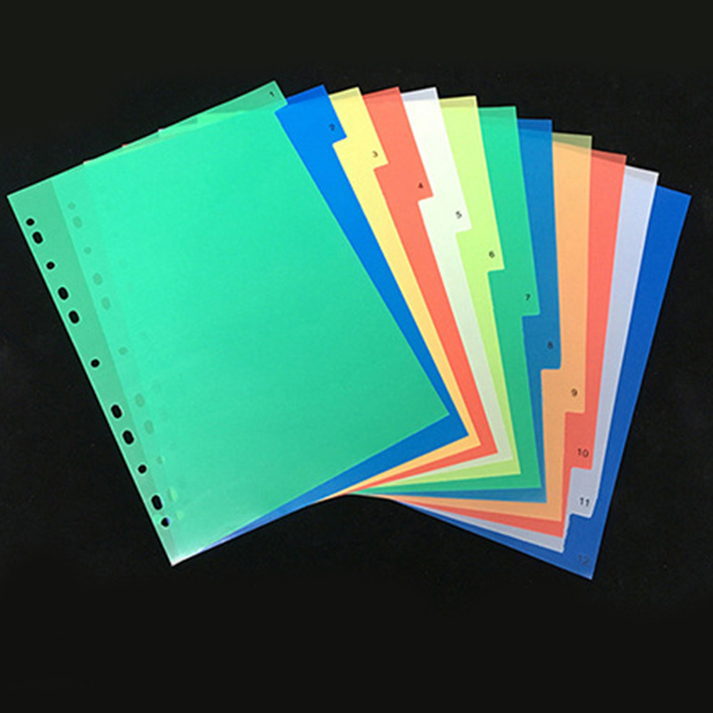 Tab Divider A4 - 40 Buah Tab Indeks Warna Cerah