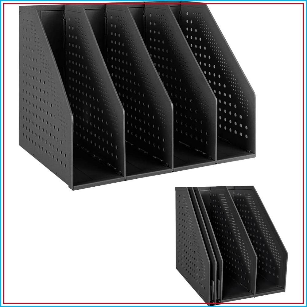 Magazine Holder Rack - Tempat Majalah Lipat Plastik untuk Meja