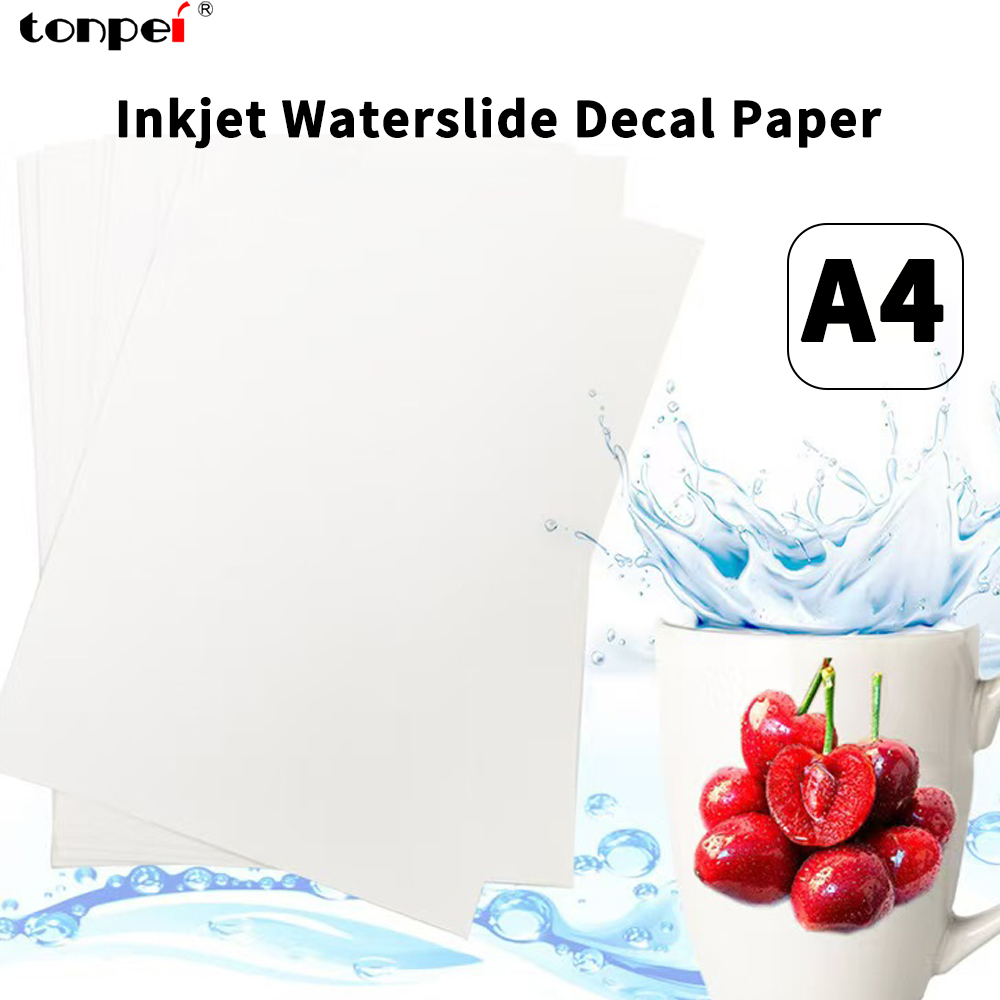 Ink Blotter Paper - 10/20 lembar A4 Inkjet Waterslide Decal