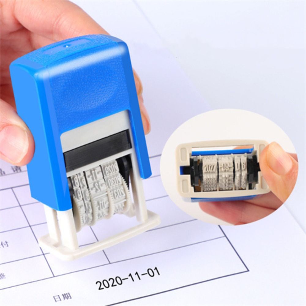 Rubber Date Stamp - Cap tanggal akun pegangan DIY, cap