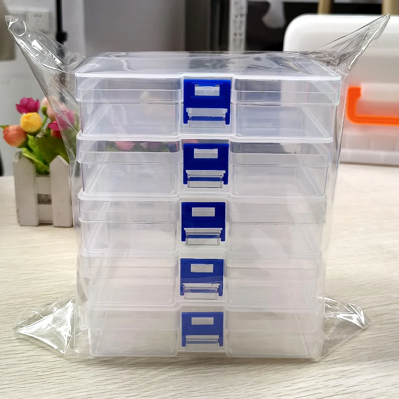Card Index Box - 5 kotak penyimpanan plastik transparan dapat
