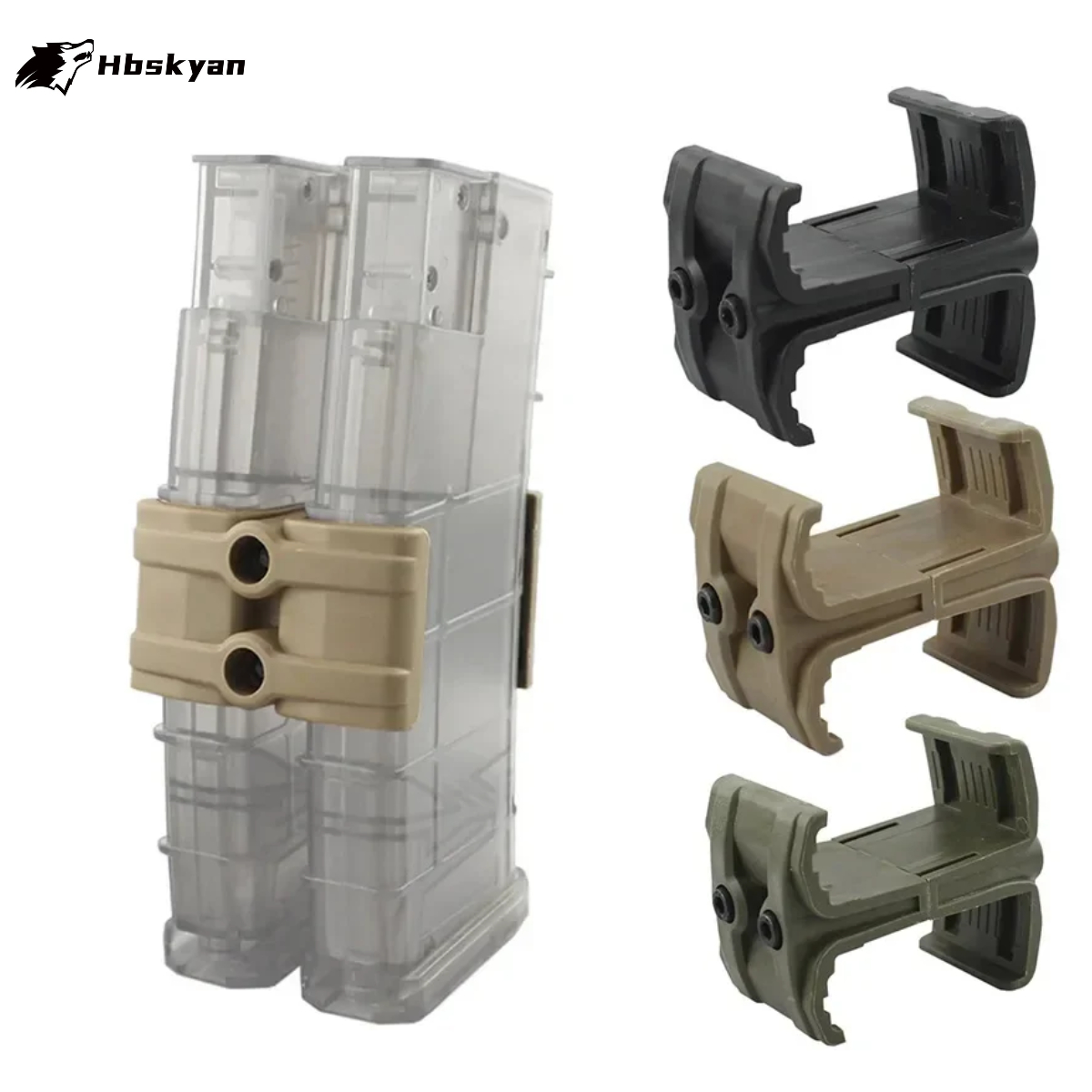 Magazine Holder Rack - Penjepit Magazen Taktis Universal Dual Parallel