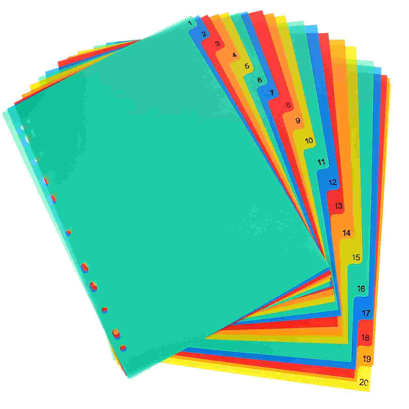Tab Divider A4 - 20 Buah A4 Terpisah Daun Longgar