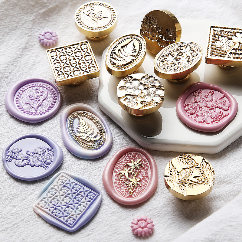 Wax Seal Stamp Set - Stempel Segel Lilin Retro Kepala Stempel