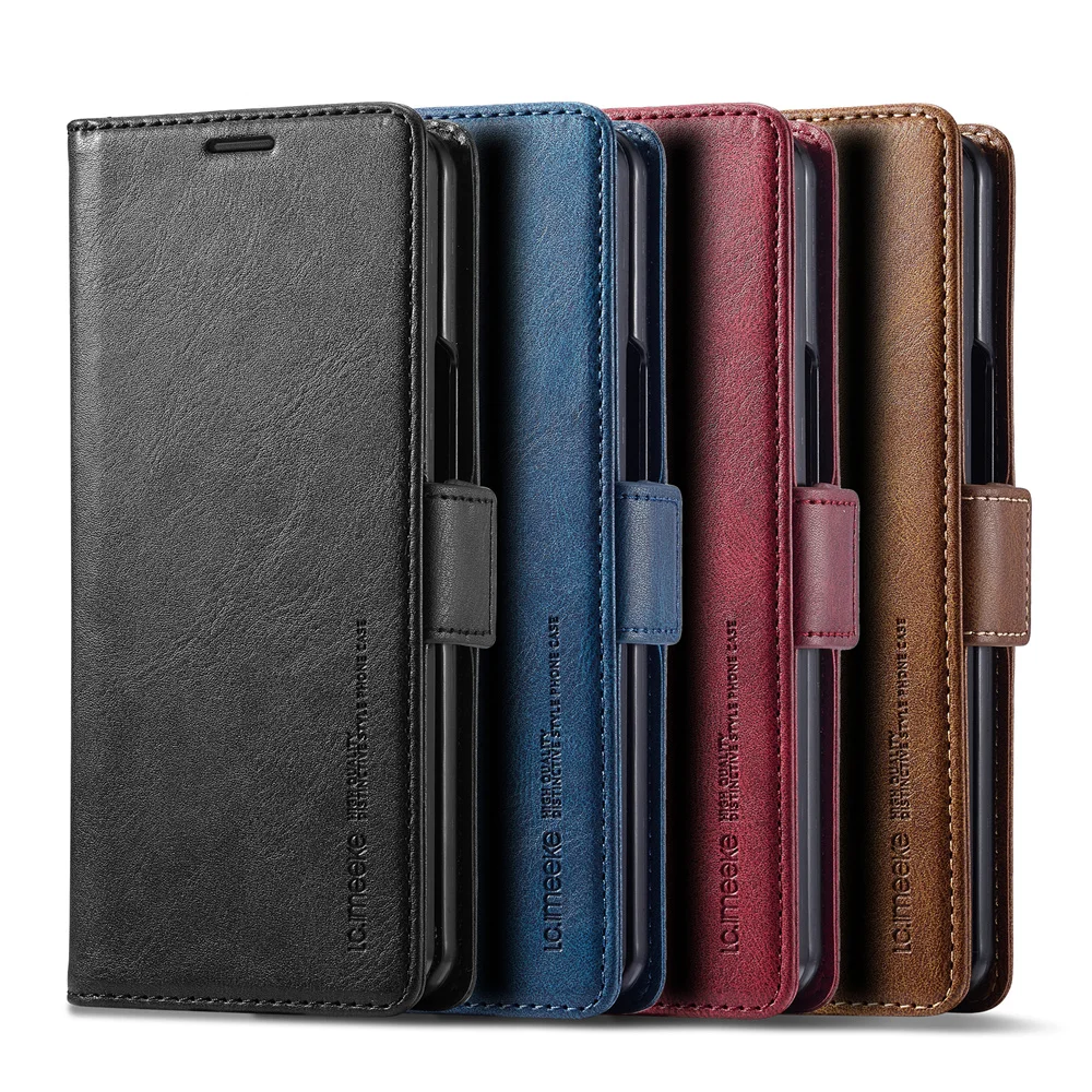Index Card Holder - Casing Ponsel Dompet Kulit untuk Samsung