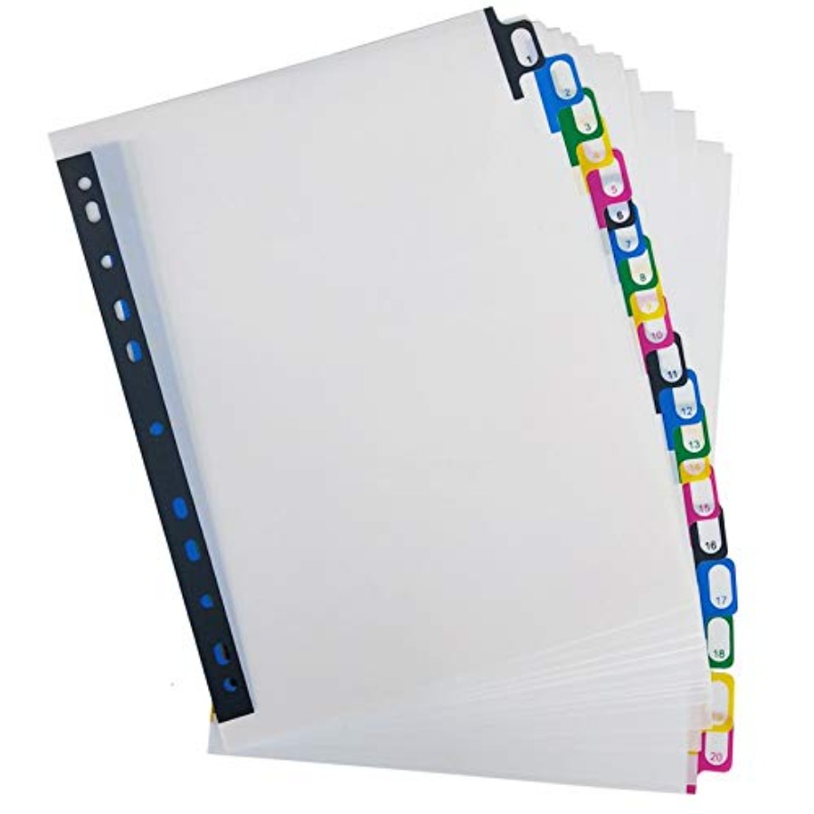 Tab Divider A4 - Pembatas Indeks Binder Plastik A4, Desain