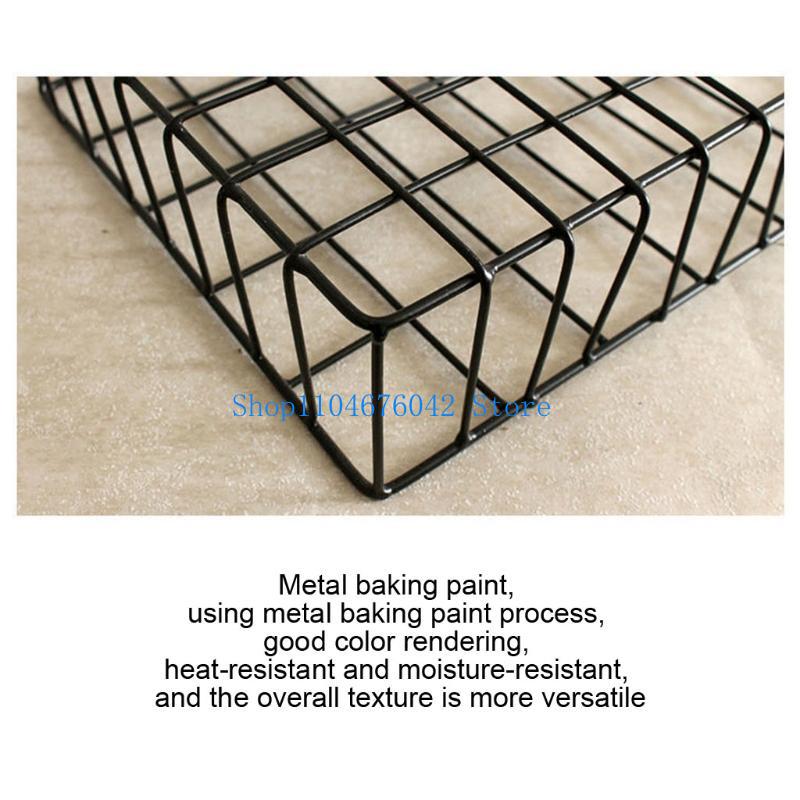 Magazine Holder Rack - 652F Pengatur Surat Keranjang Kawat Dipasang
