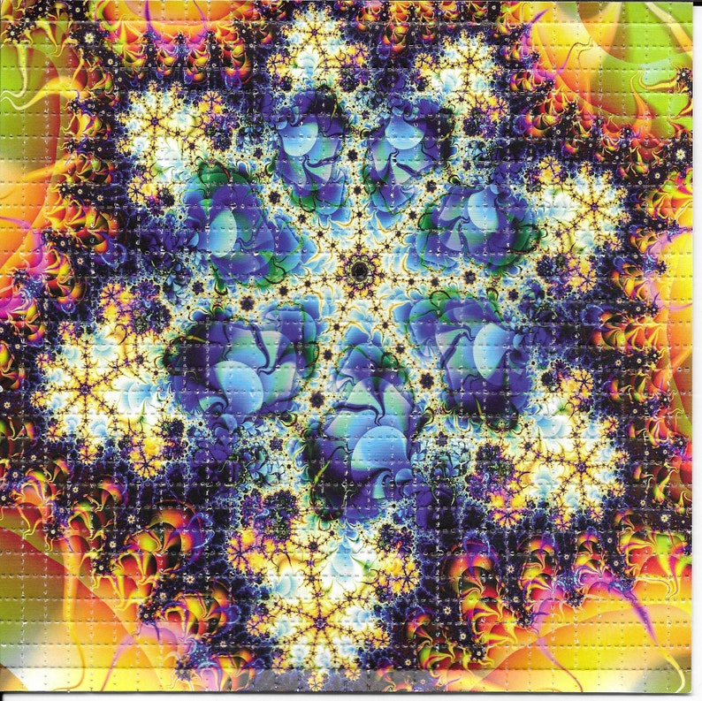 Ink Blotter Paper - Fraktal Psychedelic LSD Asam Gratis Blotter