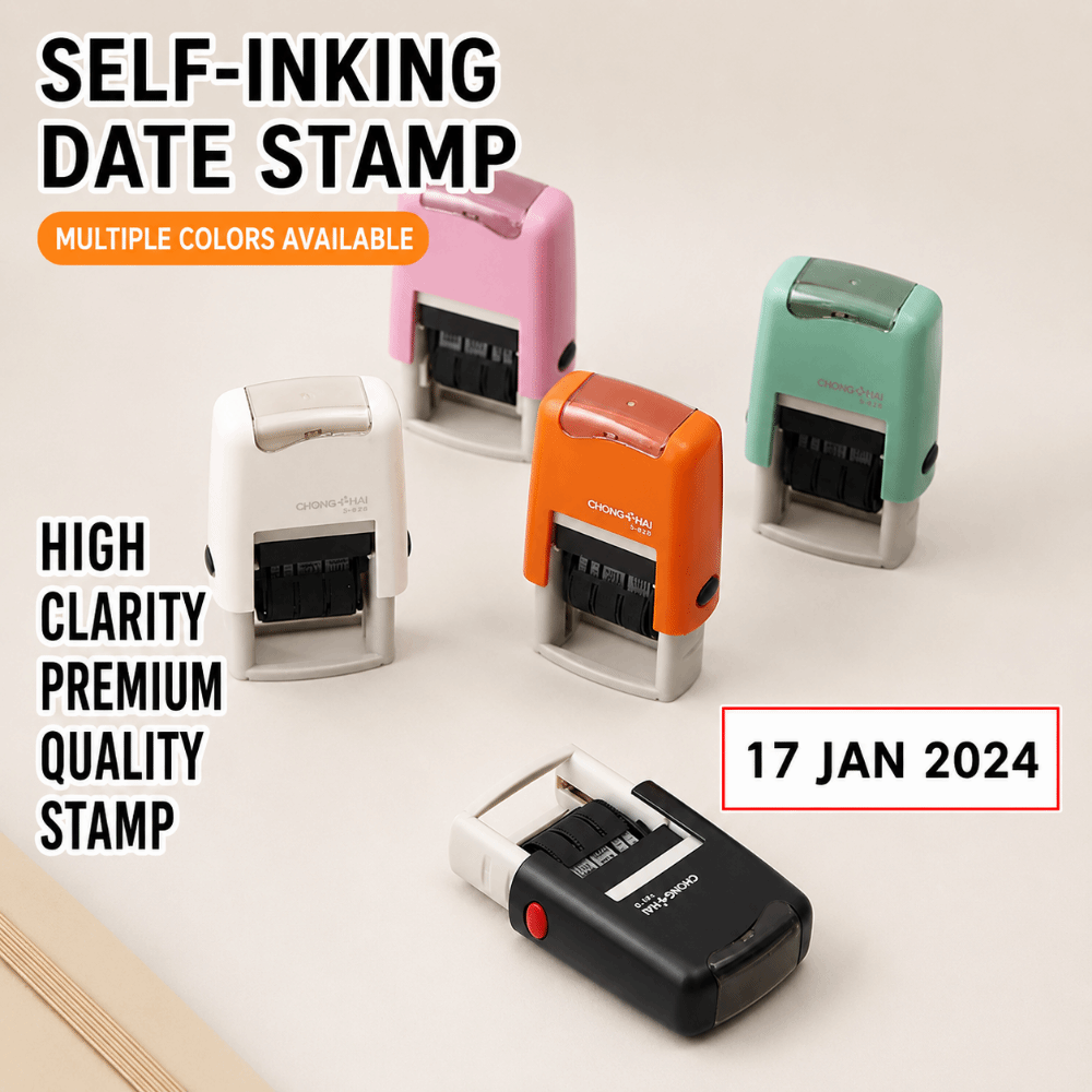 Rubber Date Stamp - Stempel Tanggal Otomatis Kembali ke Posisi