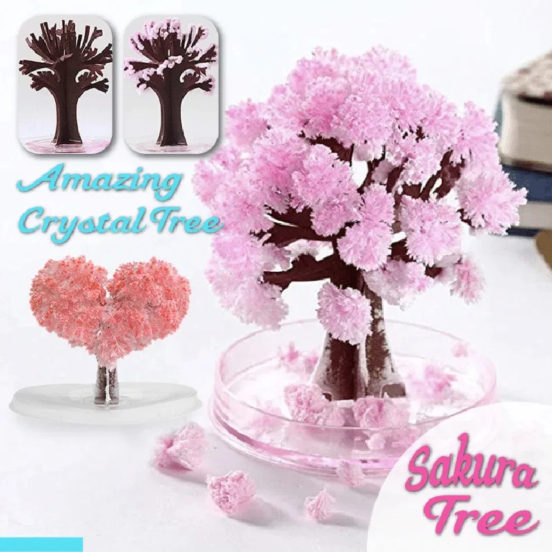Paper Weight Crystal - Mini Magic Sakura Miniature Tree DIY