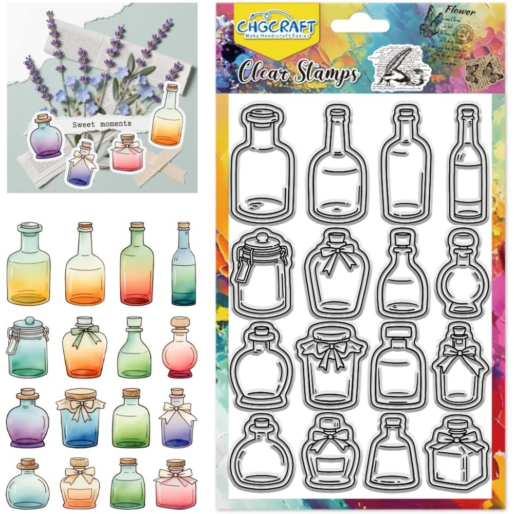 Fountain Pen Bottled Ink - Berbagai Stempel Kaca Berbentuk Botol dan