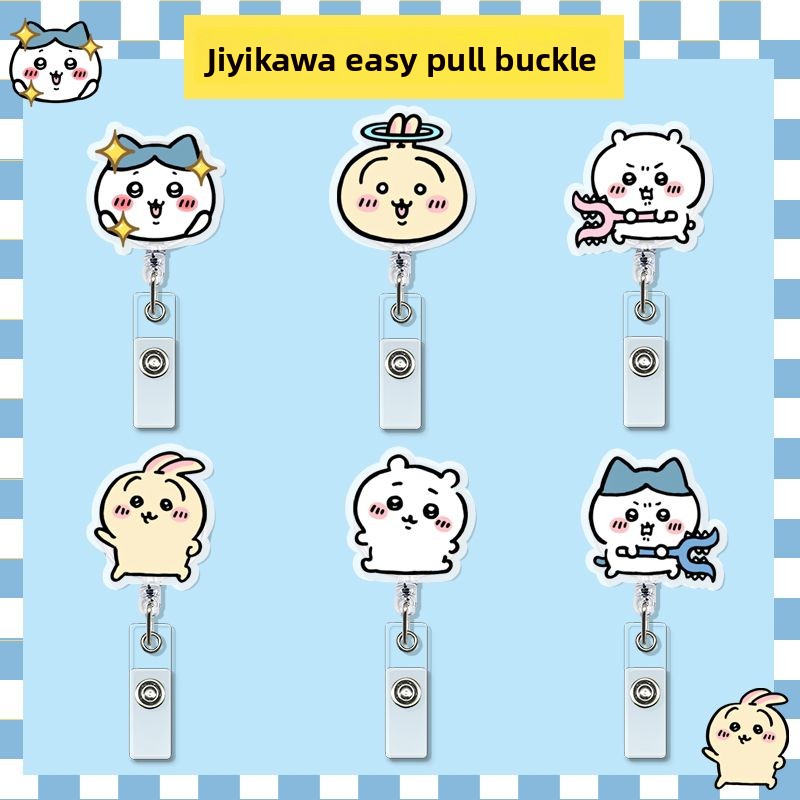 Index Card Holder - jiyi Tempat Kartu ID Retractable Kawaii,