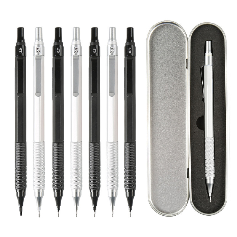 Mechanical Pencil 0.3 - Set Pensil Mekanik Logam Berkualitas Tinggi