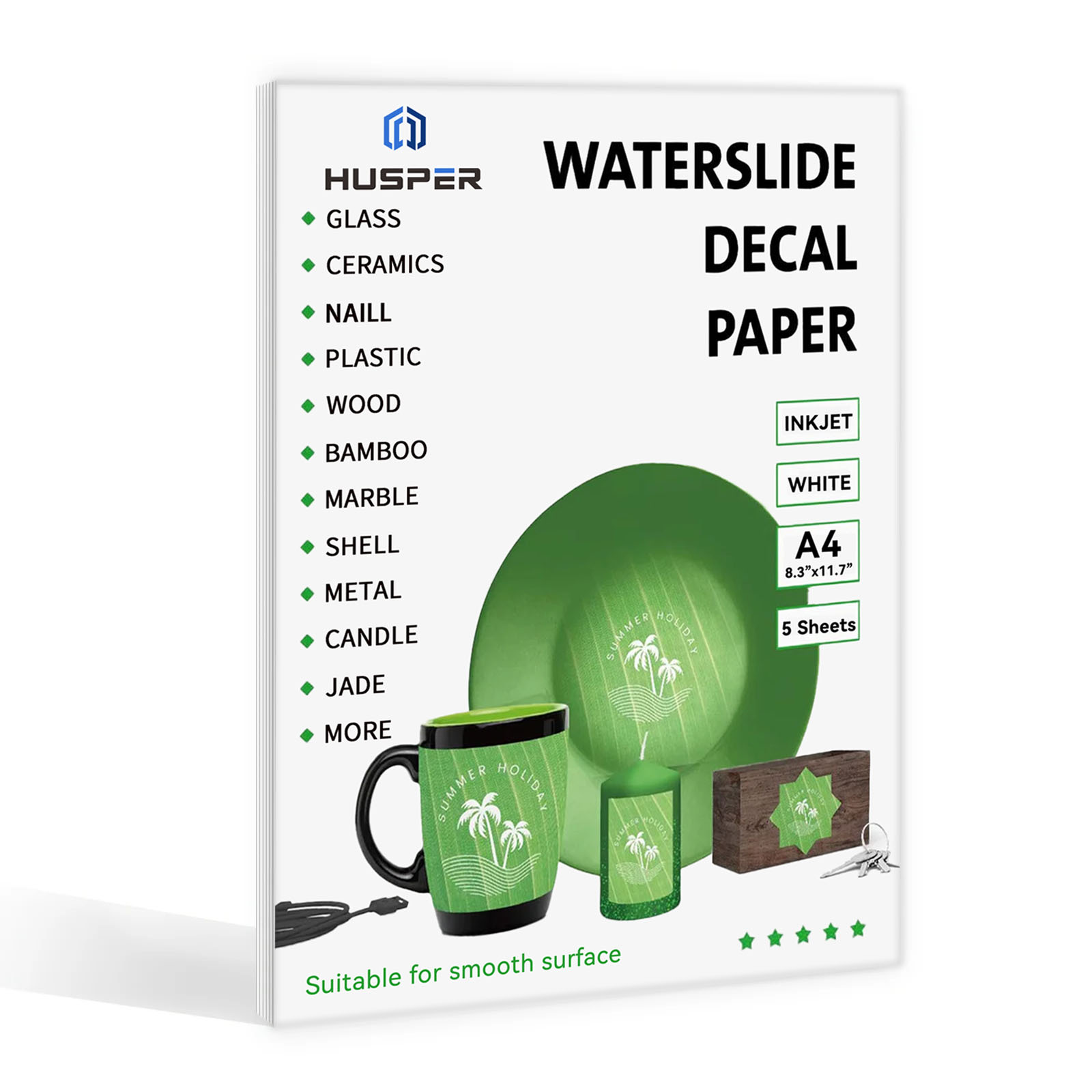 5 Lembar Kertas Decal Water Sl - Ink Blotter Paper ulasan dan harga