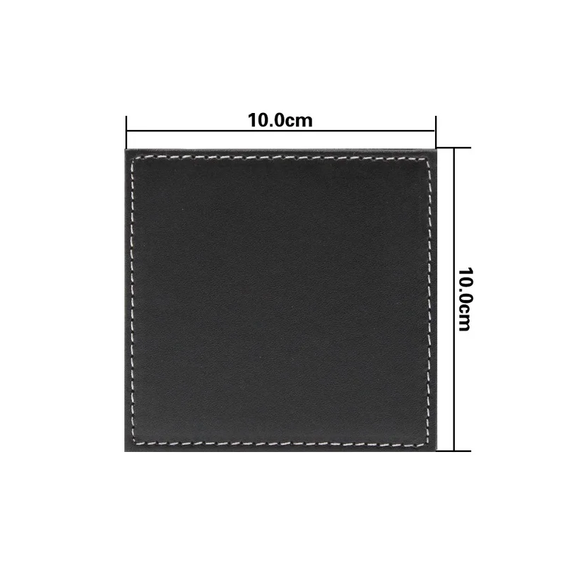 6 Buah/Set Bisnis Coaster Insu - Leather Desk Pad ulasan dan harga