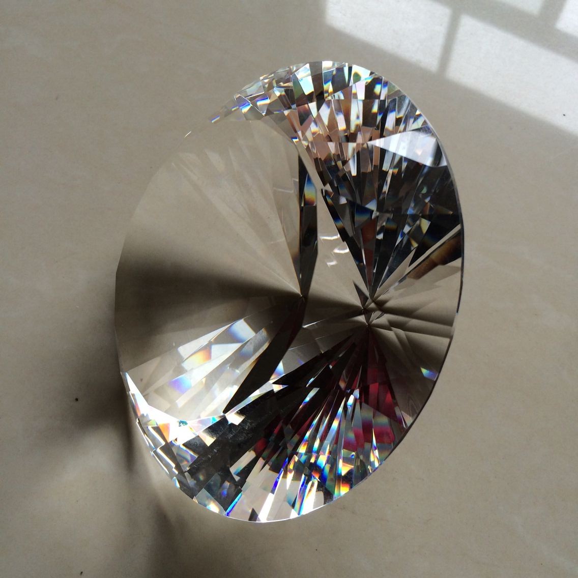 150 Mm Transparan Optik Crysta - Paper Weight Crystal ulasan dan harga