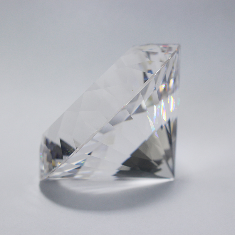 150 Mm Transparan Optik Crysta - Paper Weight Crystal ulasan dan harga
