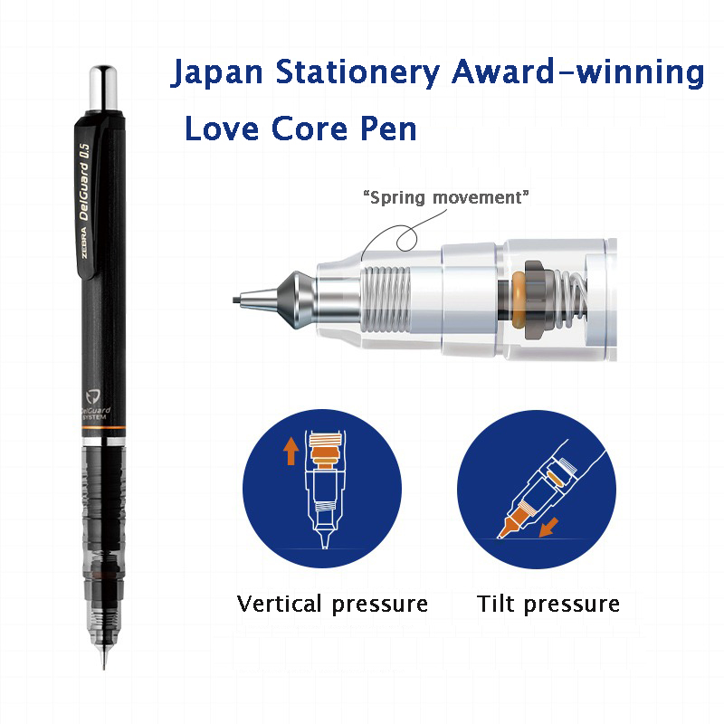ZEBRA DelGuard pensil mekanik  - Mechanical Pencil 0.3 ulasan dan harga