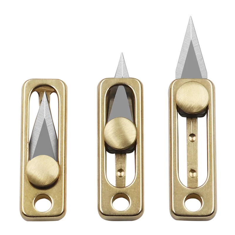 Pisau Mini Kuningan Baja Tahan - Letter Opener Brass ulasan dan harga