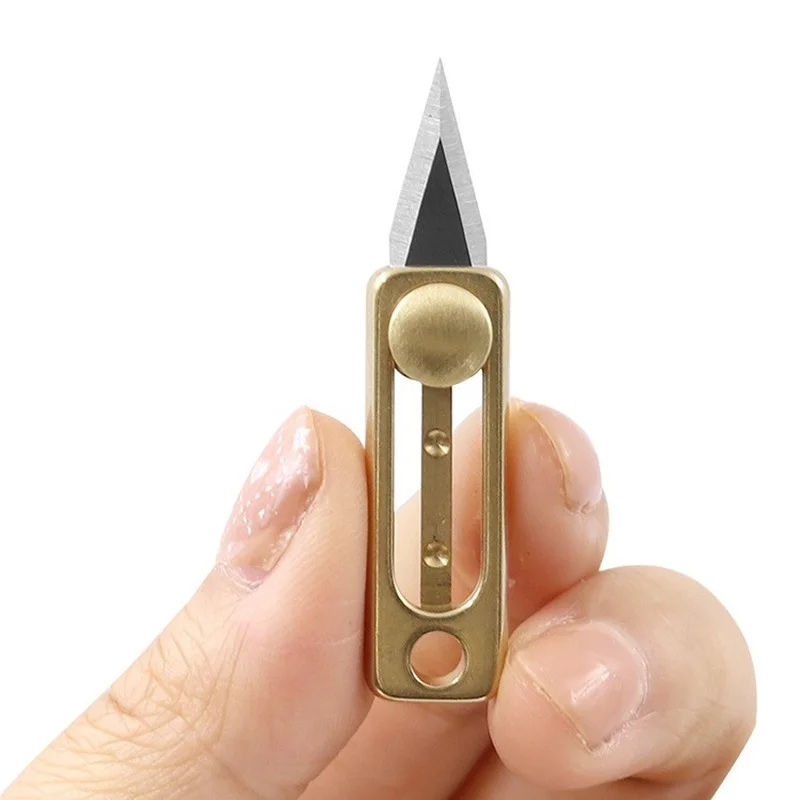 Pisau Mini Kuningan Baja Tahan - Letter Opener Brass ulasan dan harga
