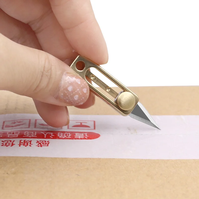 Pisau Mini Kuningan Baja Tahan - Letter Opener Brass ulasan dan harga