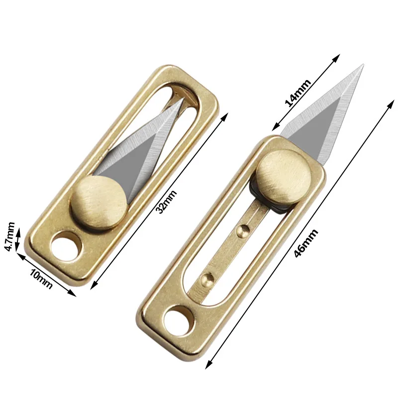 Pisau Mini Kuningan Baja Tahan - Letter Opener Brass ulasan dan harga