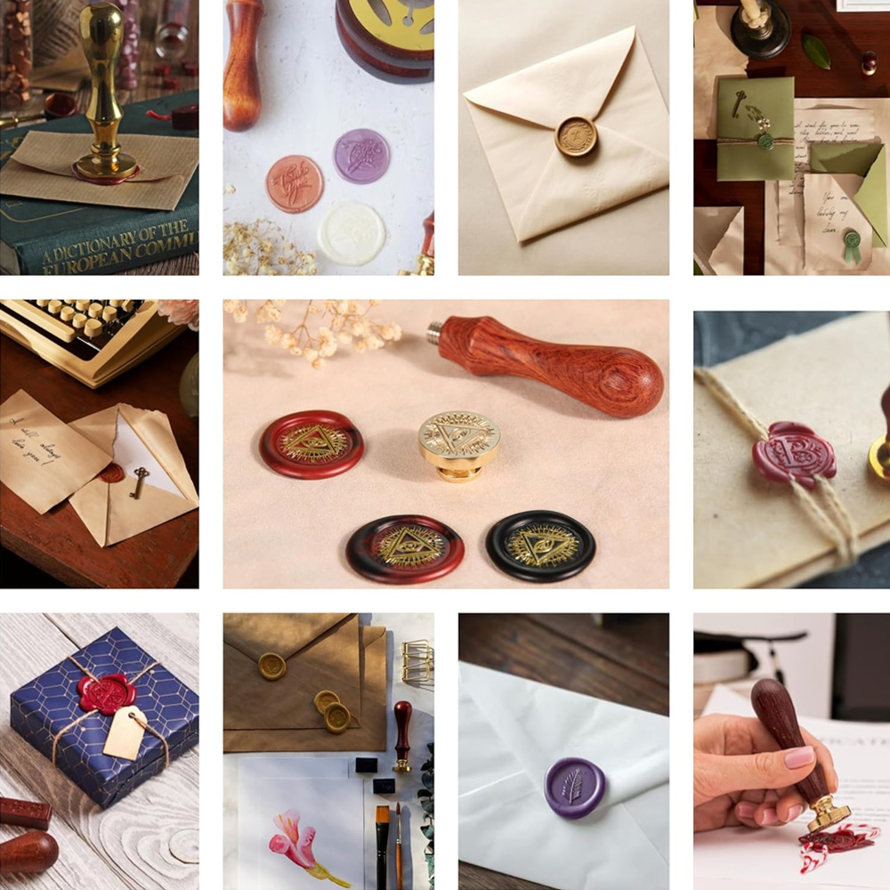 Stempel Segel Lilin Kustom, Ki - Wax Seal Stamp Set ulasan dan harga