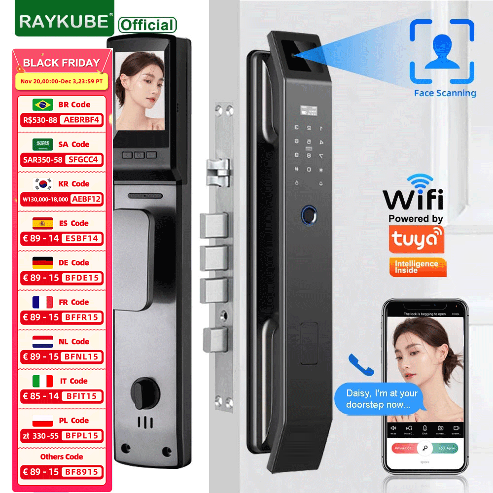 RAYKUBE DF14 Tuya WiFi Kunci S - Letter Opener Brass ulasan dan harga