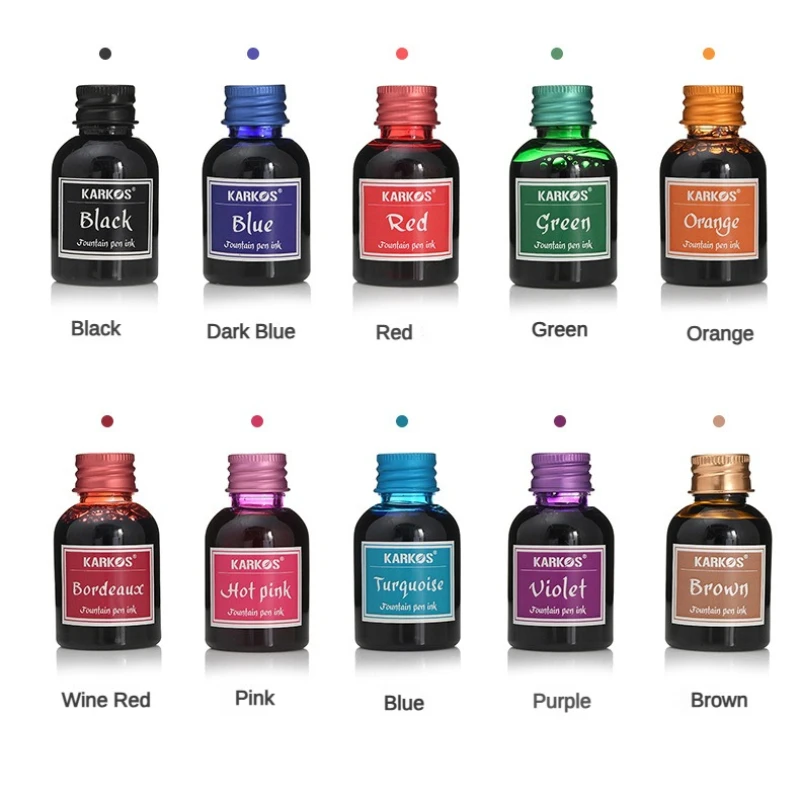 10/1 Buah 30Ml Berbagai Warna  - Fountain Pen Bottled Ink ulasan dan harga