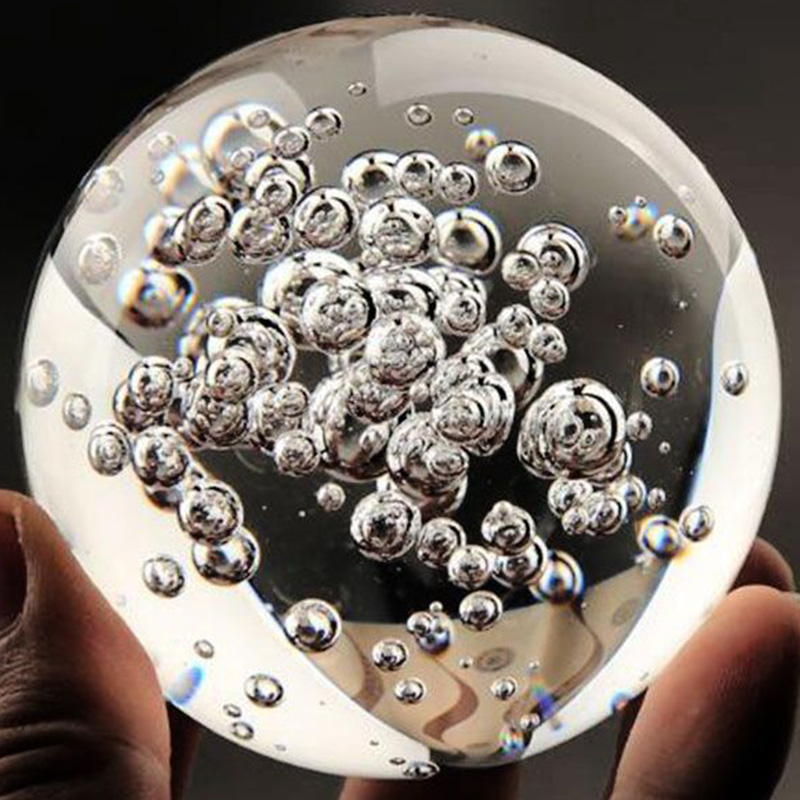 40/60/80MM Bola Kristal Gelemb - Paper Weight Crystal ulasan dan harga