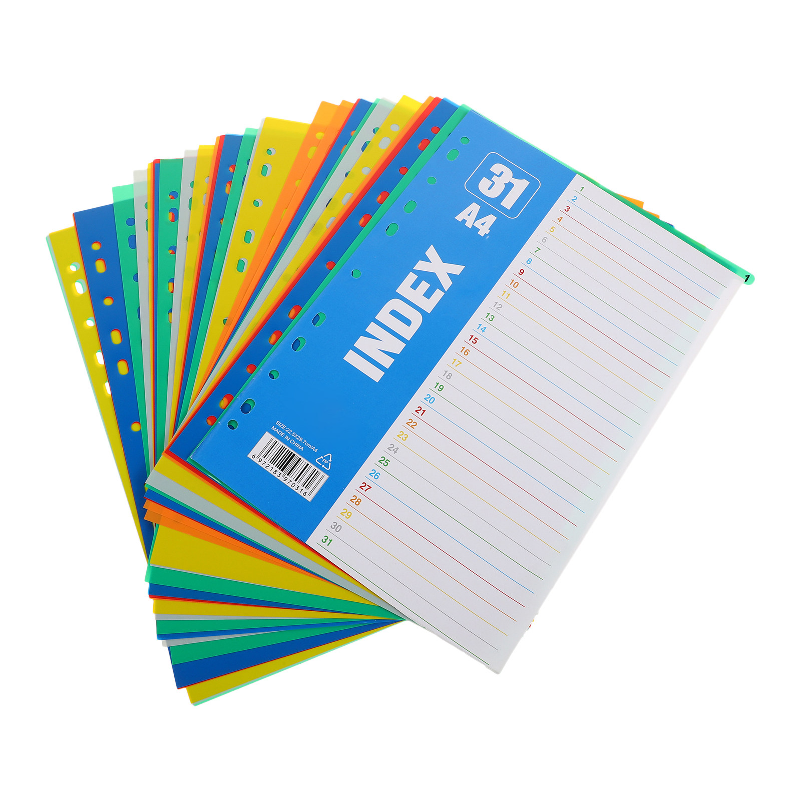 1Set Pembatas A4 11-Lubang, Ta - Tab Divider A4 ulasan dan harga