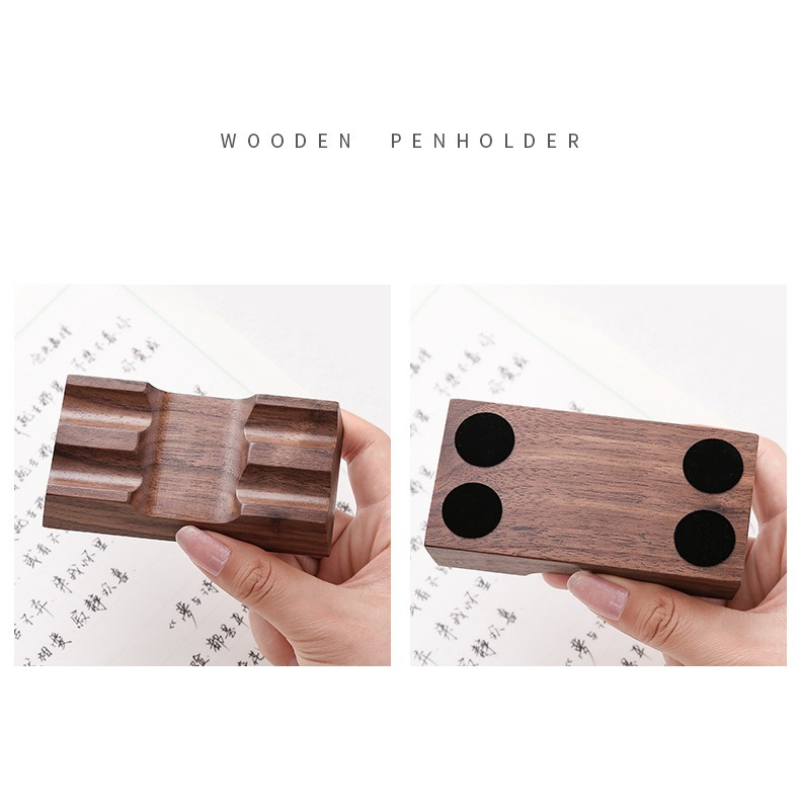 Tempat Pena Kayu Walnut untuk  - Pen Rest Single ulasan dan harga