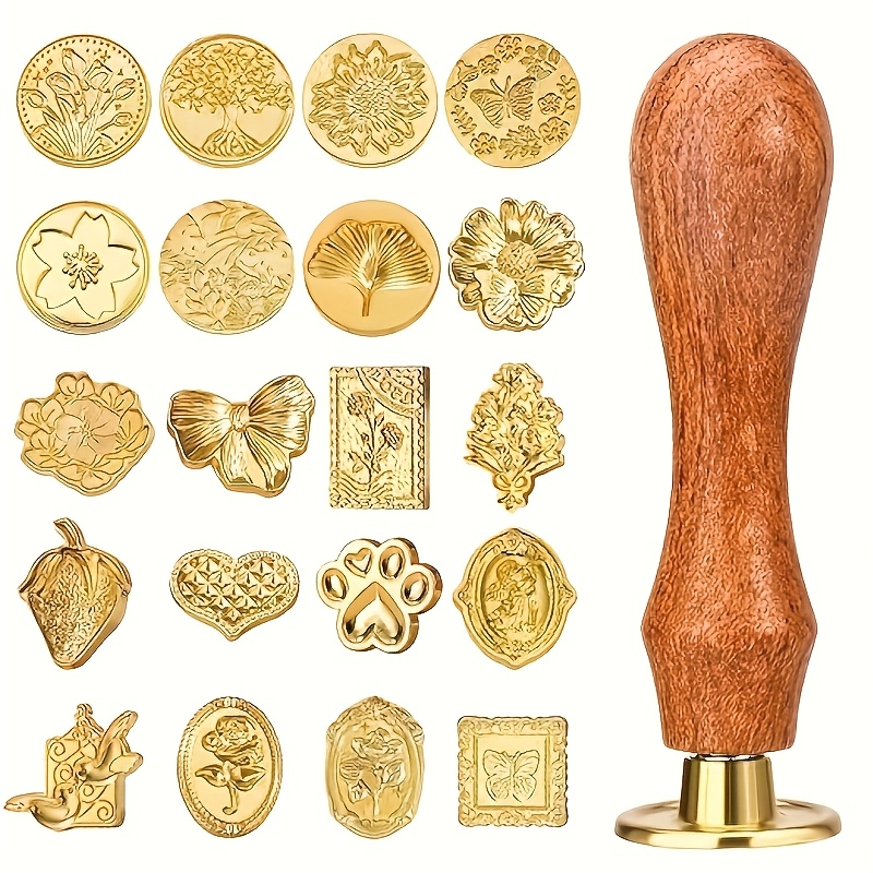 Set stempel lilin 21 buah deng - Wax Seal Stamp Set ulasan dan harga