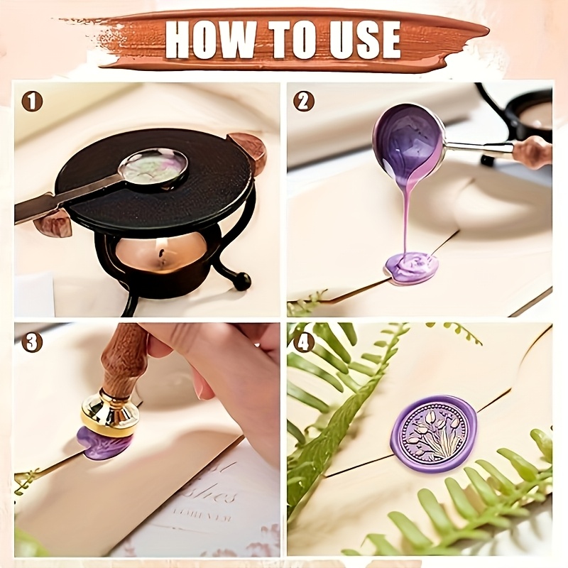 Set stempel lilin 21 buah deng - Wax Seal Stamp Set ulasan dan harga