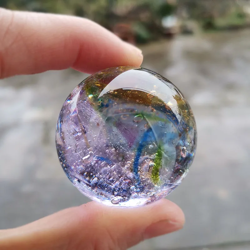 Manik-manik Kaca Berlapis 40mm - Paper Weight Crystal ulasan dan harga