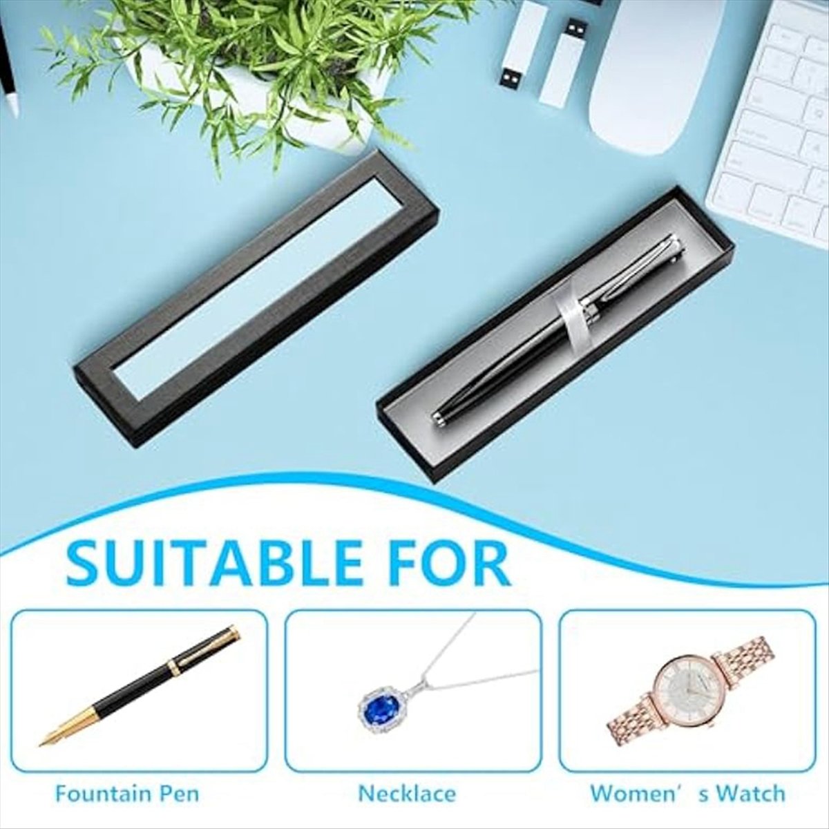 Kotak Hadiah Pena Kosong 10Pcs - Pen Rest Single ulasan dan harga
