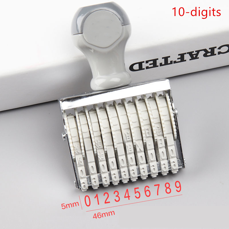 Cap Nomor 8/10 Digit Portabel, - Rubber Date Stamp ulasan dan harga