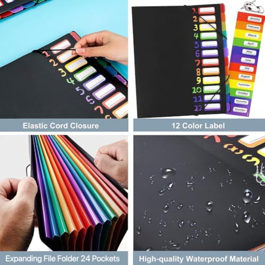 Edufun Rainbow Tab Expanding F - Tab Divider A4 ulasan dan harga