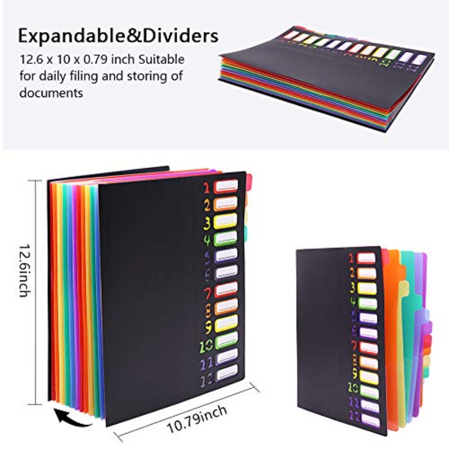 Edufun Rainbow Tab Expanding F - Tab Divider A4 ulasan dan harga
